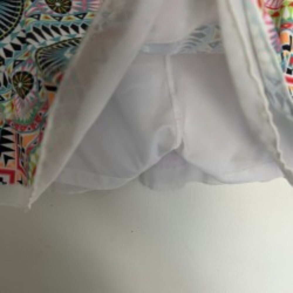 Sofibella Multi-Color Ruffle Skirt Medium - Picture 4 of 5